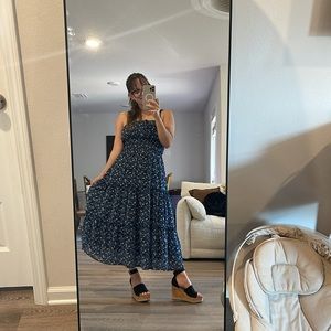 Easter, bridal shower, baby shower Blue FLOWY Maxi Dress